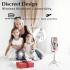 JMARY MT-18 Mini Phone Selfie Stick Tripod Extendable Phone Stand with Wireless Control for Live Streaming - White